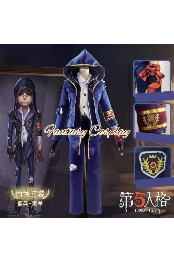 Identity V Mercenary Naib Subedar Ivory Tower Black Sheep Cosplay Costume